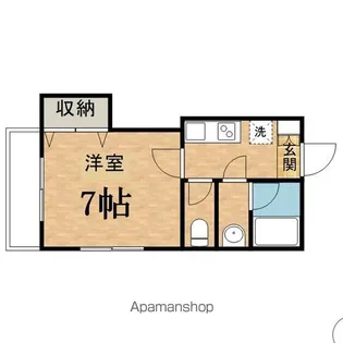 プレジデントうえのだい【205号室】の間取り
