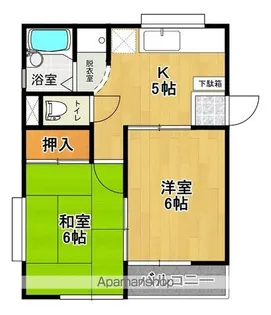 MARUCO大槻【1階】の間取り