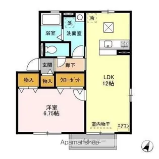 グロワール【1階】の間取り