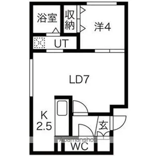 フェリーチェ新札幌【2階】の間取り