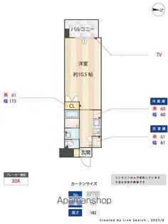 エンクレスト天神WING【12階】の間取り