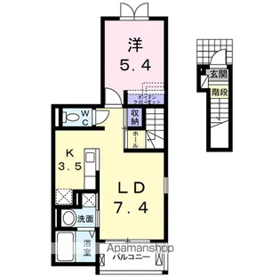 グリーンリーブス青葉【2階】の間取り