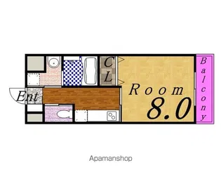 エグゼ大阪BAY【5階】の間取り