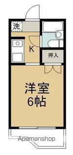 モッキンバード【207号室】の間取り