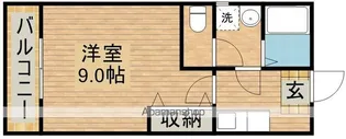 クレフラスト静岡大前【203号室】の間取り