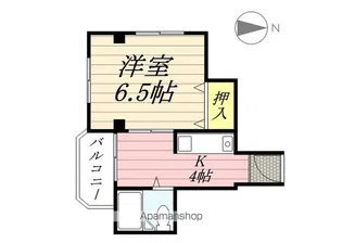 スタジオ108レザン中桜塚【5階】の間取り