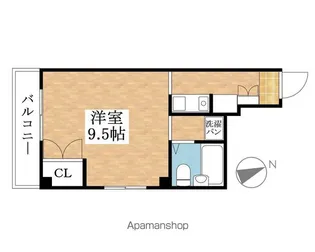 大口平和マンション【5D号室】の間取り
