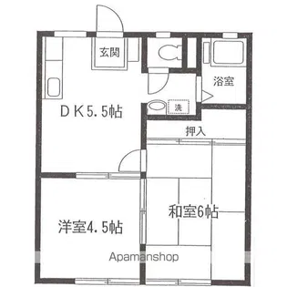 メゾン上鶴間【102号室号室】の間取り