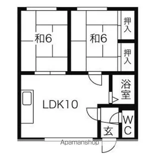 NOON西野Ⅰ(旧 グリーンピア華)【2階】の間取り
