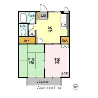 クラップコティ【2階】の間取り