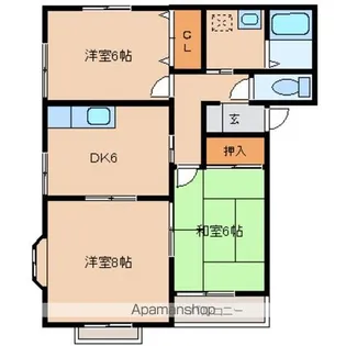 アンソレイユKⅠ【1階】の間取り