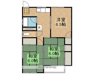 コーポ秀峰A棟【2階】の間取り