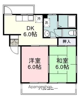 オラシオン南八幡B【2階】の間取り