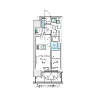 プライムガーデン恵比寿南【5階】の間取り