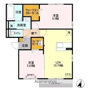 ベル八潮【1階】の間取り