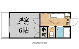 サニープレイス【2階】の間取り