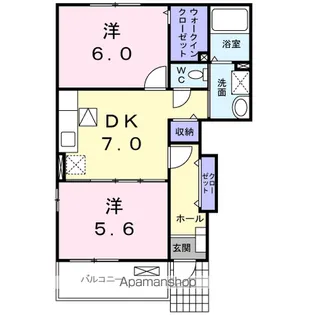 レガーロ栄【1階】の間取り