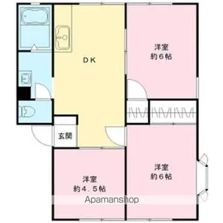 ホリゾンタルシティA【1階】の間取り