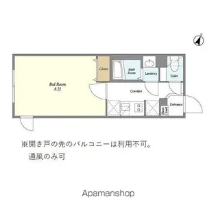 ウェルスクエアイズム駒込【2階】の間取り