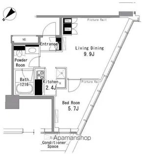 MY TOWER RESIDENCE【17階】の間取り