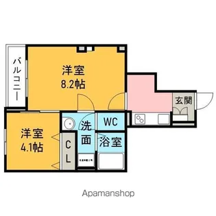 ネオ レクサス Ⅰ【101号室】の間取り