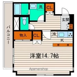フォンテーヌ守口【408号室号室】の間取り