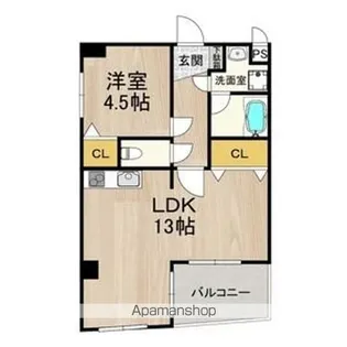 フェルザ今宮戎【4階】の間取り