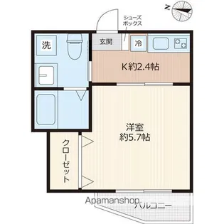 EVERA大倉山【2階】の間取り