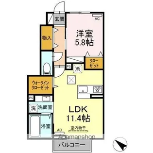 ジェントリー【1階】の間取り