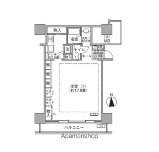 アクティ汐留【7階】の間取り