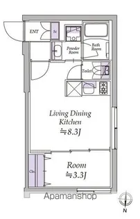 アトリオフラッツ清澄白河【5階】の間取り
