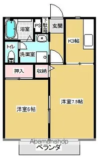 パル・シャトーⅠ【202号室】の間取り