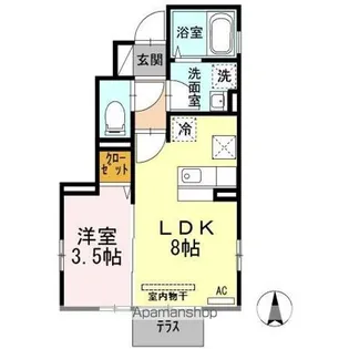 W.I.Tパレス【1階】の間取り