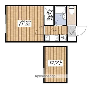 ヴェルテ奥西Ⅱ【205号室】の間取り