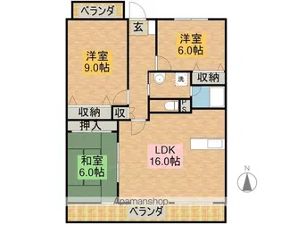 マーブル七番館【102号室】の間取り