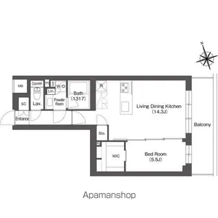 ルーウェ東大泉【3階】の間取り