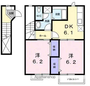 グランヴィア片島【2階】の間取り