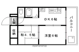 ハイツグロース【200号室】の間取り