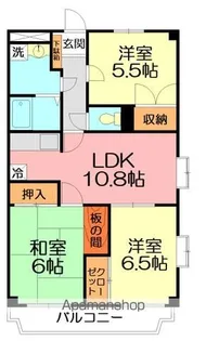 UNO PALACE【4階】の間取り
