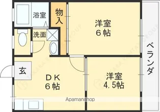 ファミリアⅠ【2階】の間取り
