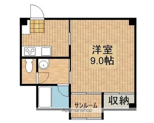 ドミール・クレセントB【4階】の間取り