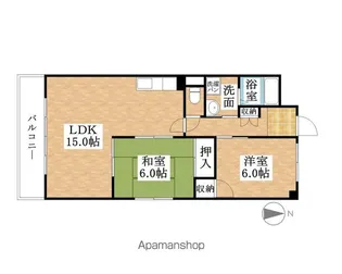 ドミール栄【4階】の間取り