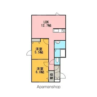 エクセレンス【201号室】の間取り