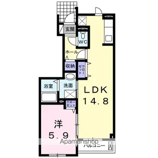 グランSフィールド Ⅱ【1階】の間取り