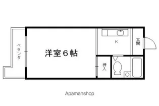 コーポラス音戸山【201号室】の間取り