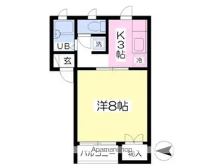 1Kの間取り画像