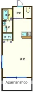ベルドミール1番館【102号室】の間取り