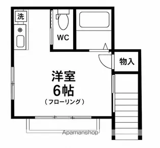 ロード西原【301号室】の間取り