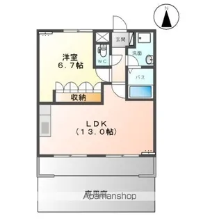 エルアールB【106号室】の間取り