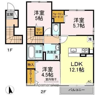 ルミエール【2階】の間取り